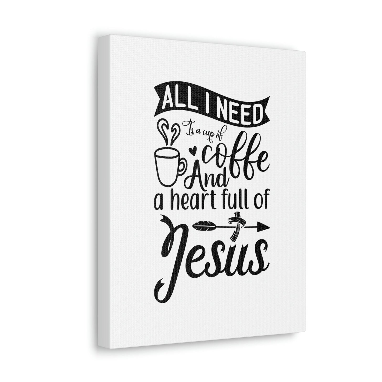 Scripture Walls A Heart Full Of Jesus Romans 5:5 Christian Wall Art Bible Verse Print Ready to Hang Unframed-Express Your Love Gifts