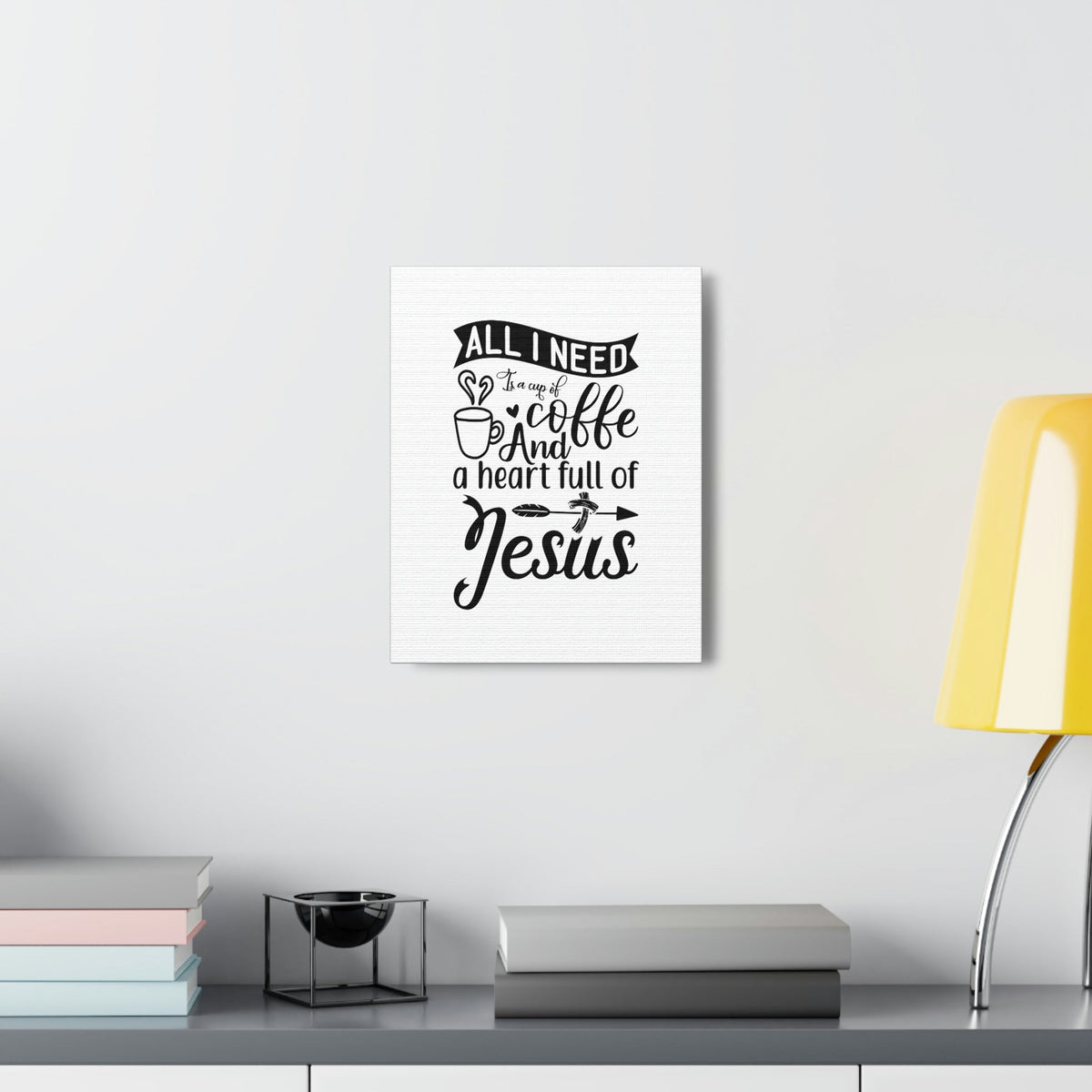 Scripture Walls A Heart Full Of Jesus Romans 5:5 Christian Wall Art Bible Verse Print Ready to Hang Unframed-Express Your Love Gifts