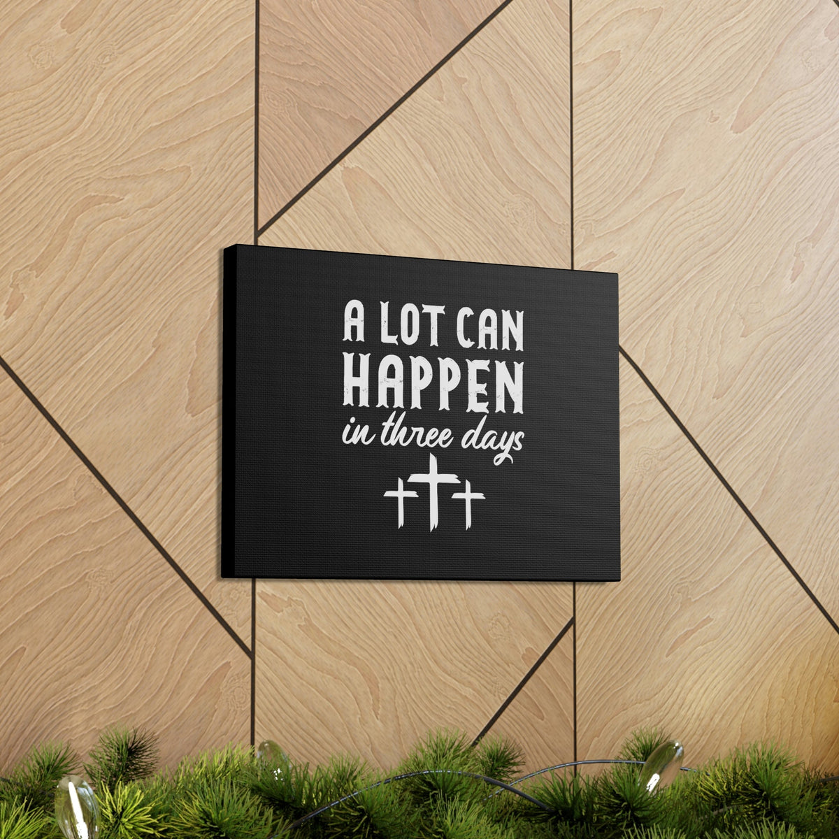 Scripture Walls A Lot Can Happen 2 Timothy 3:7 Cross Christian Wall Art Bible Verse Print Ready to Hang Unframed-Express Your Love Gifts