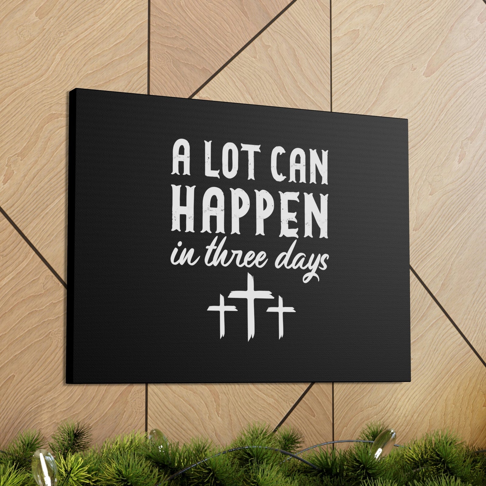 Scripture Walls A Lot Can Happen 2 Timothy 3:7 Cross Christian Wall Art Bible Verse Print Ready to Hang Unframed-Express Your Love Gifts