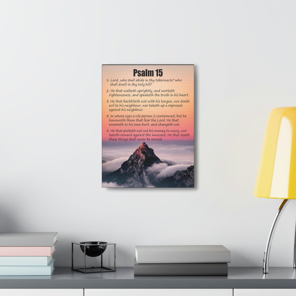 Scripture Walls Abide in God's Sanctuary Psalm 15:2 Christian Wall Art Print Ready to Hang Unframed-Express Your Love Gifts