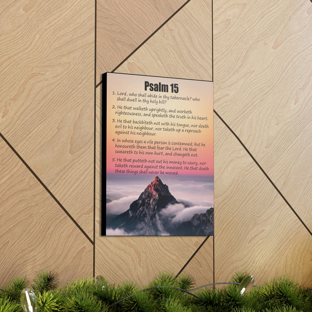 Scripture Walls Abide in God's Sanctuary Psalm 15:2 Christian Wall Art Print Ready to Hang Unframed-Express Your Love Gifts