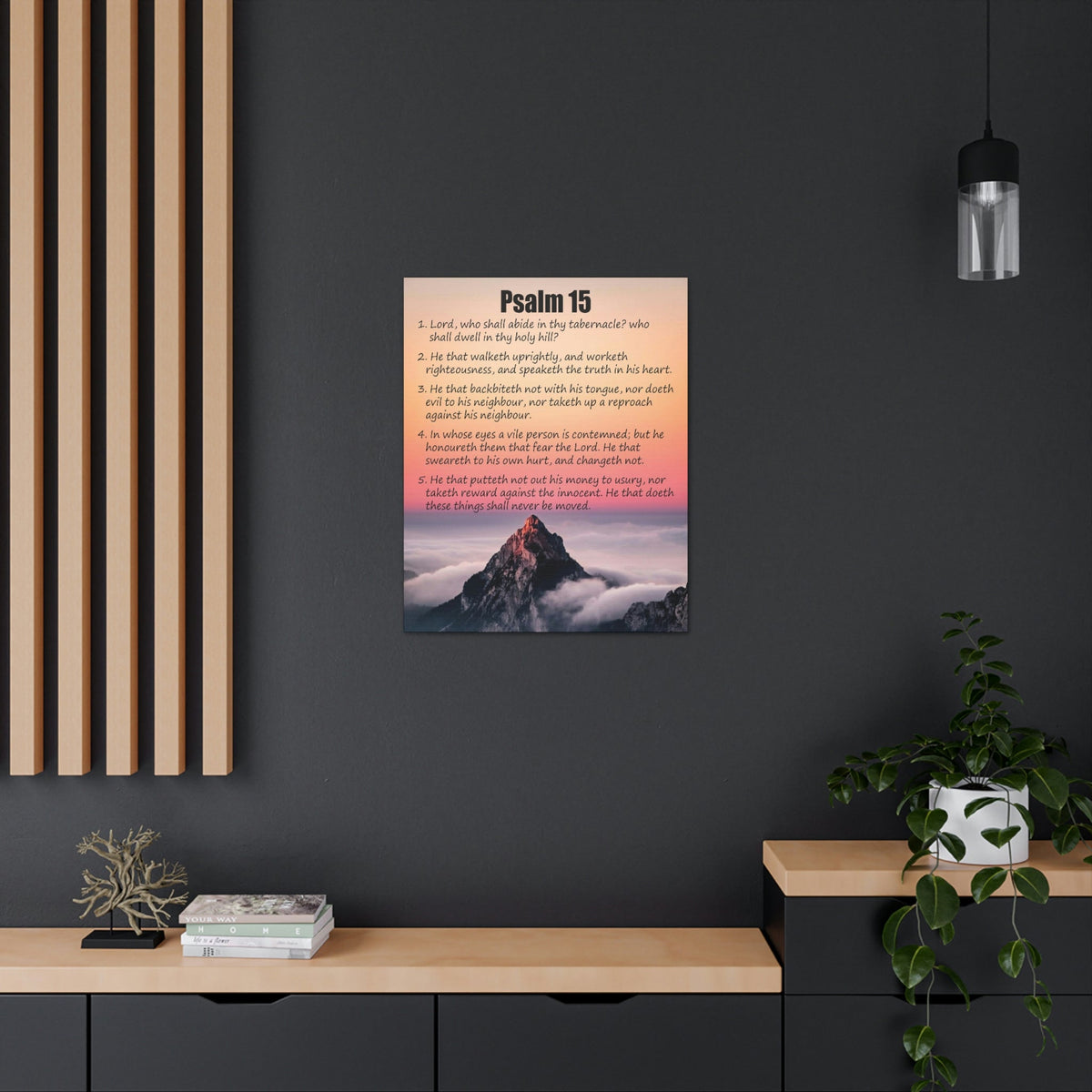 Scripture Walls Abide in God's Sanctuary Psalm 15:2 Christian Wall Art Print Ready to Hang Unframed-Express Your Love Gifts