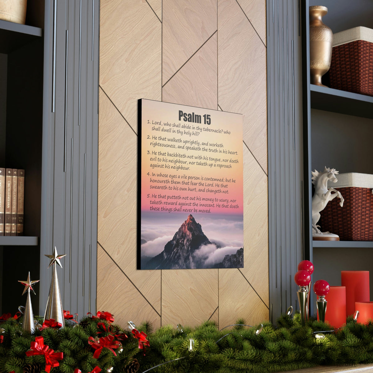Scripture Walls Abide in God's Sanctuary Psalm 15:2 Christian Wall Art Print Ready to Hang Unframed-Express Your Love Gifts