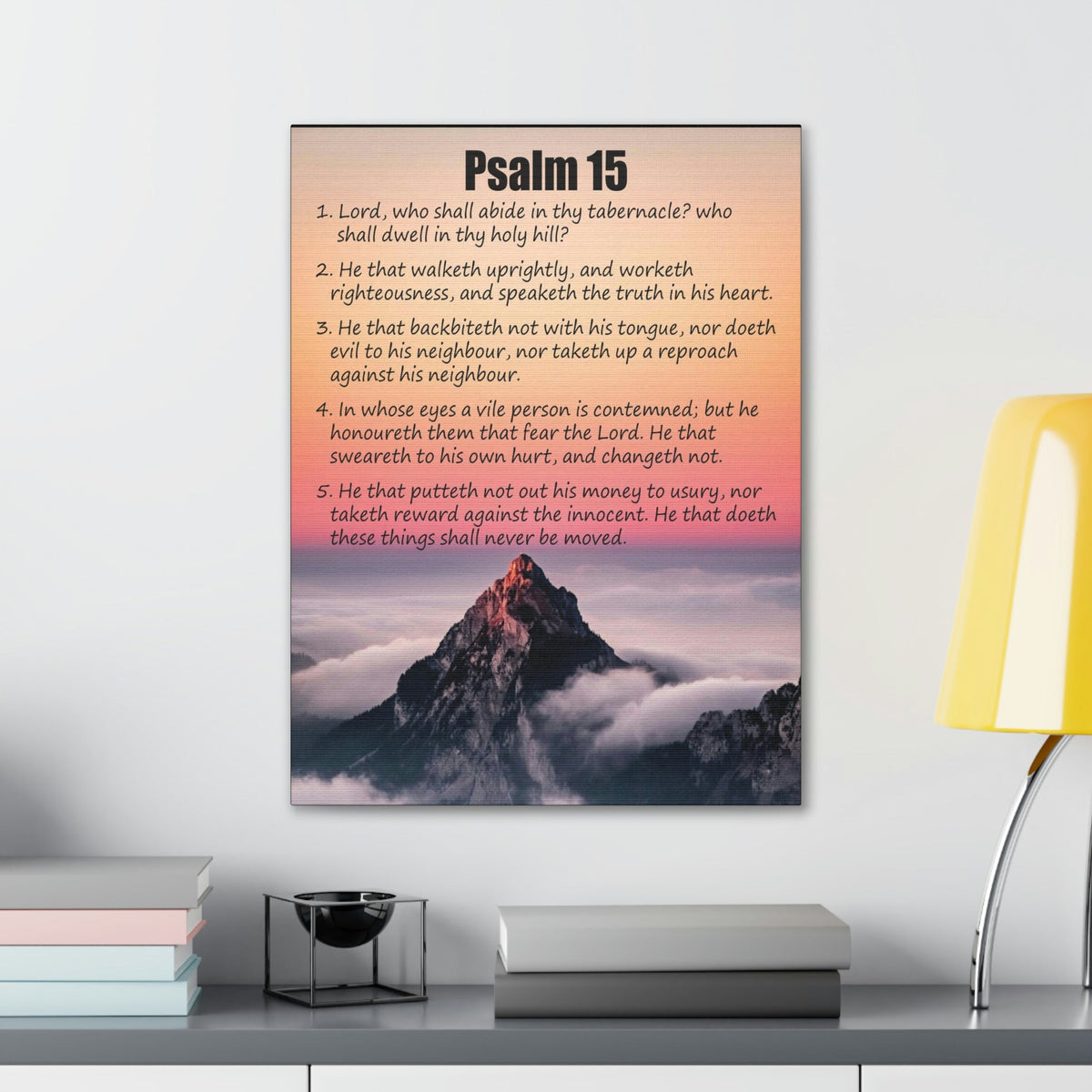 Scripture Walls Abide in God's Sanctuary Psalm 15:2 Christian Wall Art Print Ready to Hang Unframed-Express Your Love Gifts