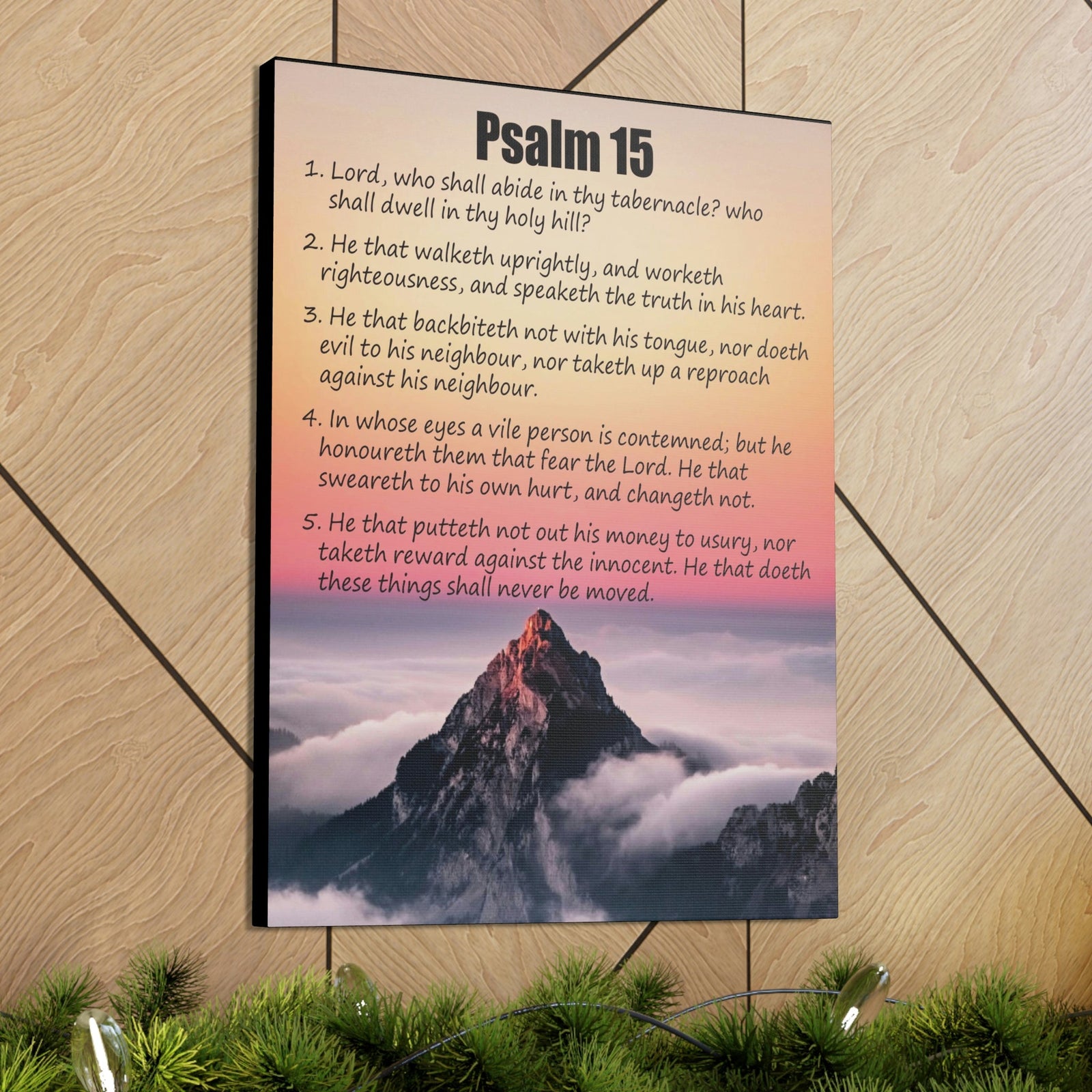 Scripture Walls Abide in God's Sanctuary Psalm 15:2 Christian Wall Art Print Ready to Hang Unframed-Express Your Love Gifts