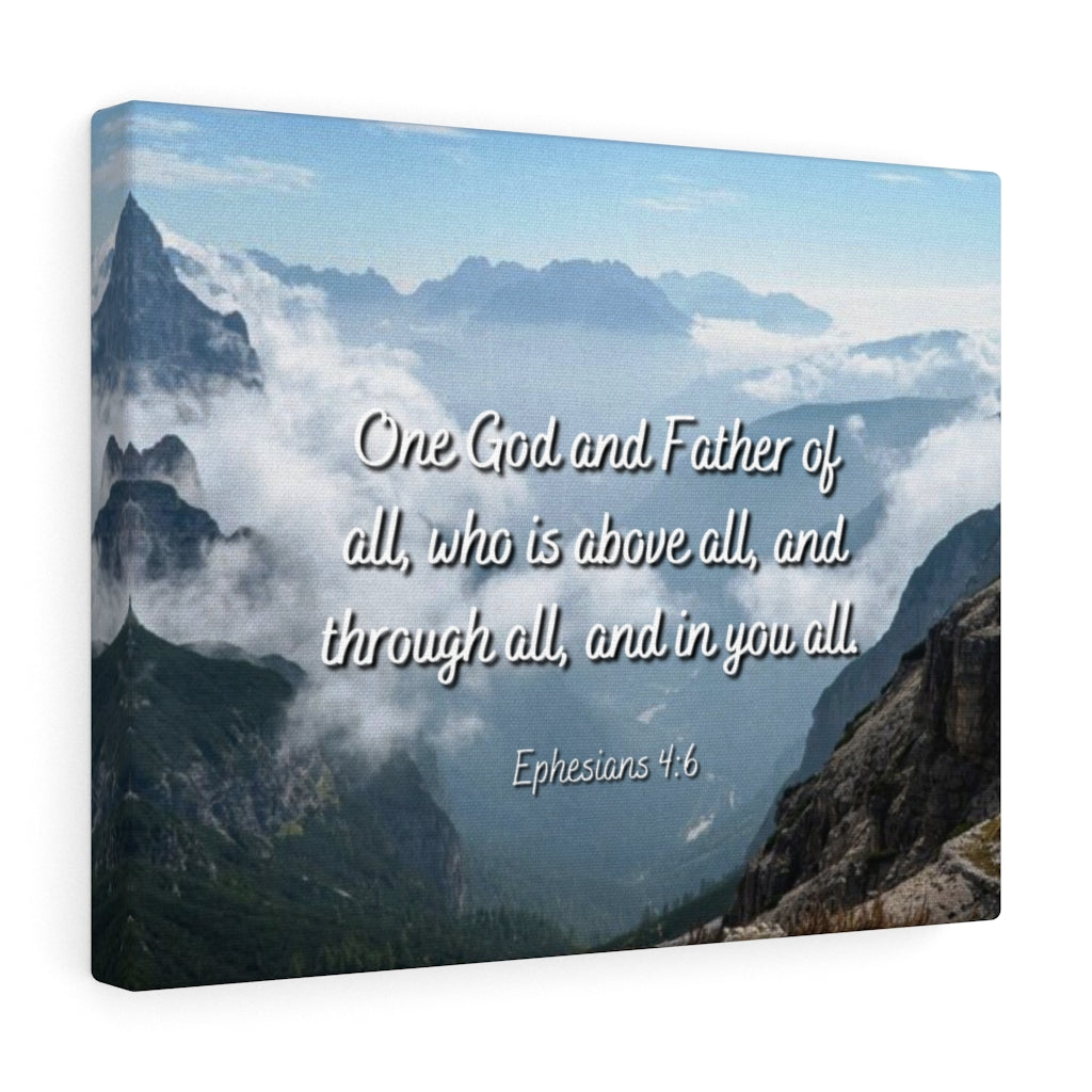 Scripture Walls Above All Ephesians 4:6 Bible Verse Canvas Christian Wall Art Ready to Hang Unframed-Express Your Love Gifts