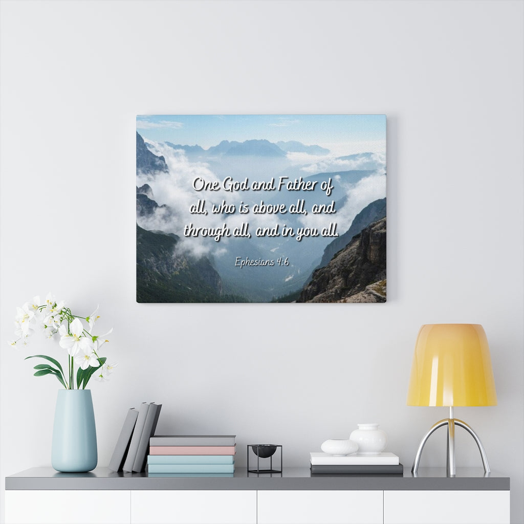 Scripture Walls Above All Ephesians 4:6 Bible Verse Canvas Christian Wall Art Ready to Hang Unframed-Express Your Love Gifts