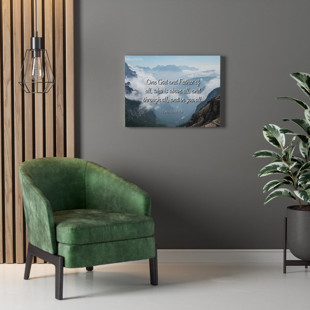 Scripture Walls Above All Ephesians 4:6 Bible Verse Canvas Christian Wall Art Ready to Hang Unframed-Express Your Love Gifts