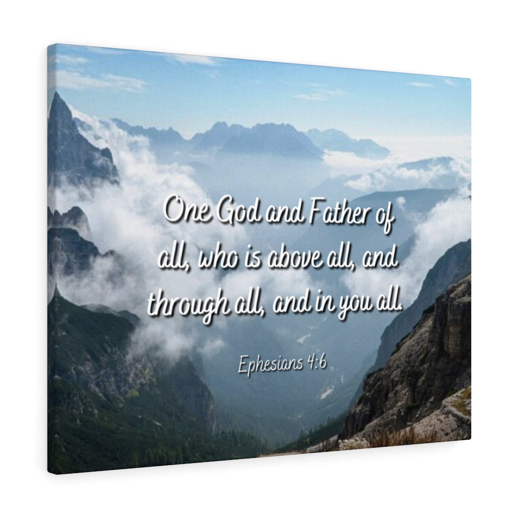 Scripture Walls Above All Ephesians 4:6 Bible Verse Canvas Christian Wall Art Ready to Hang Unframed-Express Your Love Gifts