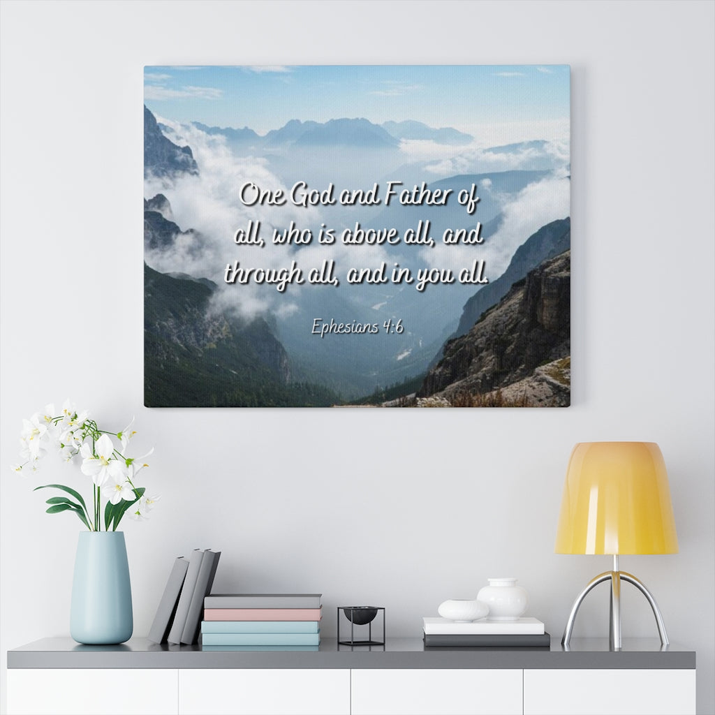 Scripture Walls Above All Ephesians 4:6 Bible Verse Canvas Christian Wall Art Ready to Hang Unframed-Express Your Love Gifts
