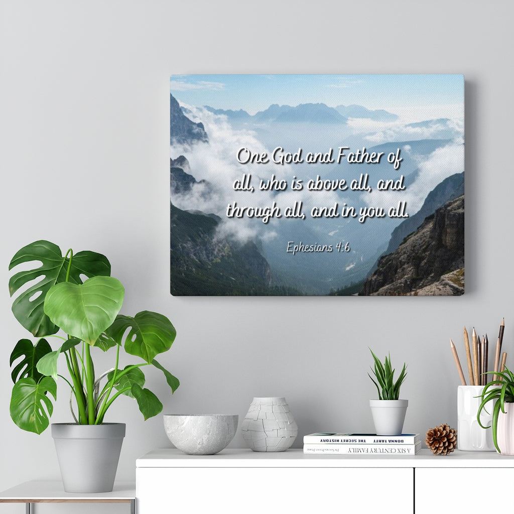 Scripture Walls Above All Ephesians 4:6 Bible Verse Canvas Christian Wall Art Ready to Hang Unframed-Express Your Love Gifts