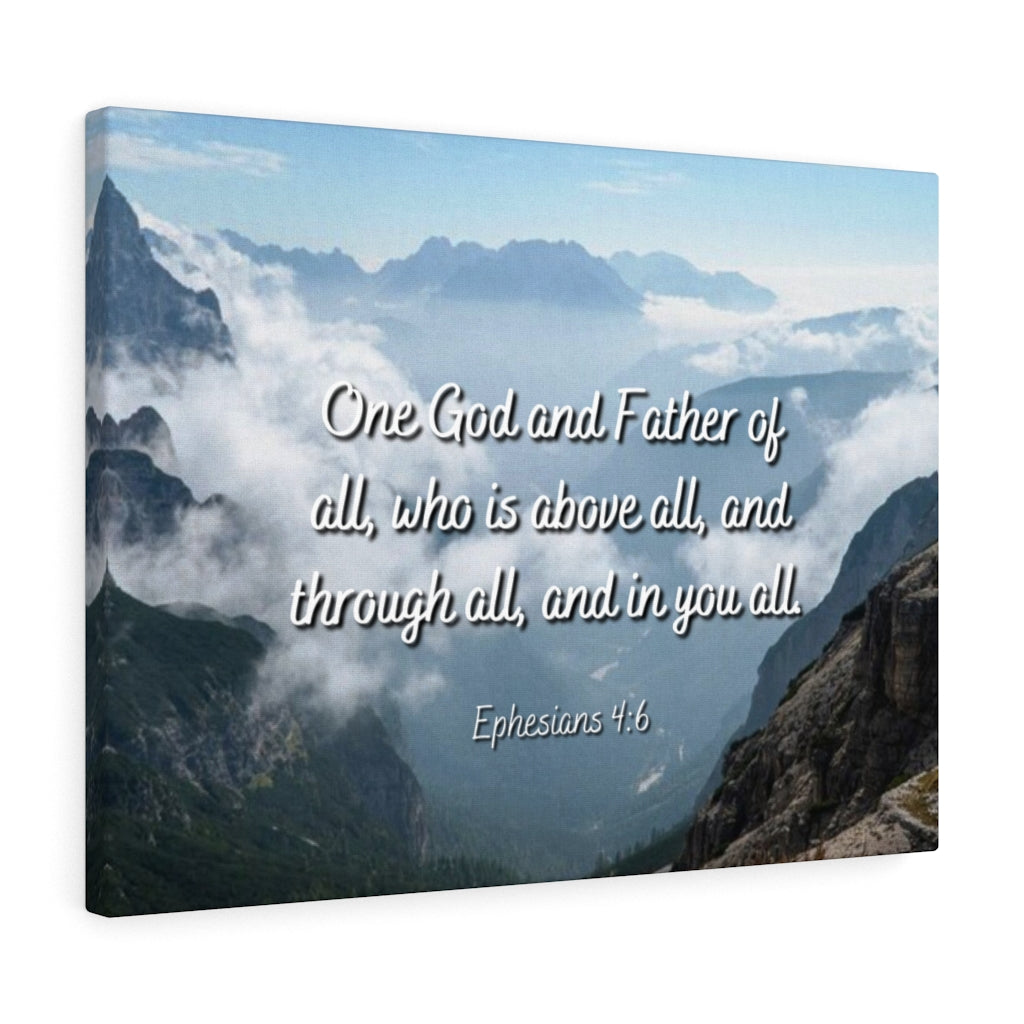 Scripture Walls Above All Ephesians 4:6 Bible Verse Canvas Christian Wall Art Ready to Hang Unframed-Express Your Love Gifts