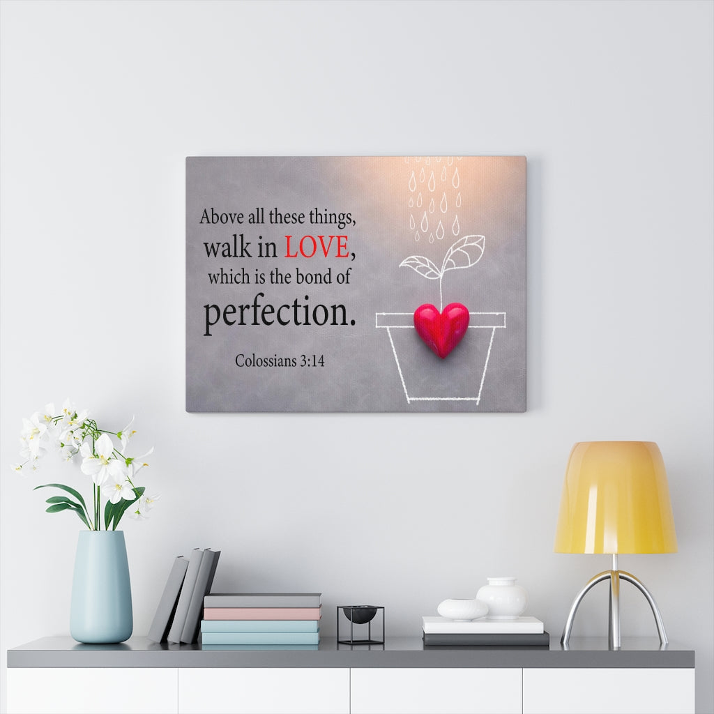 Scripture Walls Above All These Things Colossians 3:14 Wall Art Christian Home Decor Unframed-Express Your Love Gifts