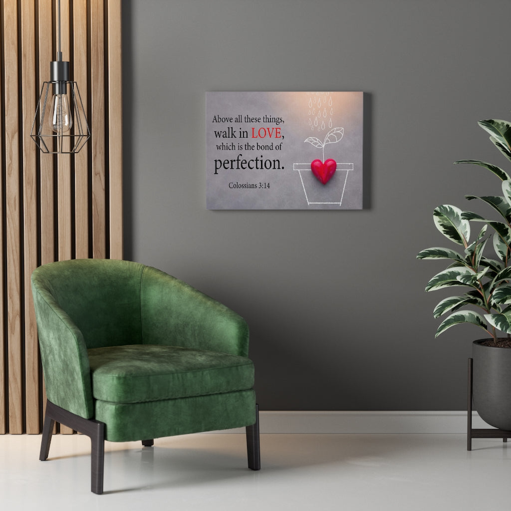 Scripture Walls Above All These Things Colossians 3:14 Wall Art Christian Home Decor Unframed-Express Your Love Gifts