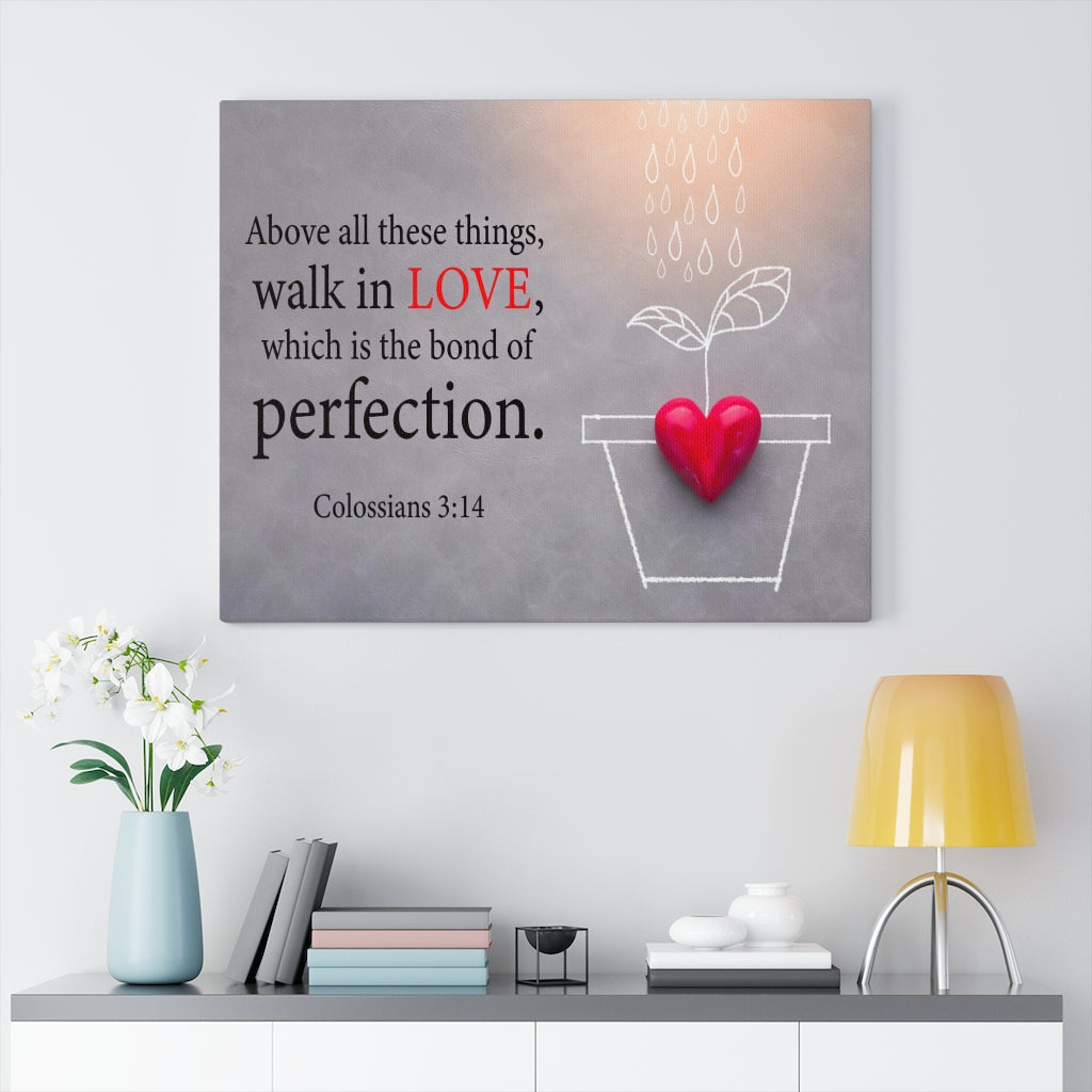 Scripture Walls Above All These Things Colossians 3:14 Wall Art Christian Home Decor Unframed-Express Your Love Gifts
