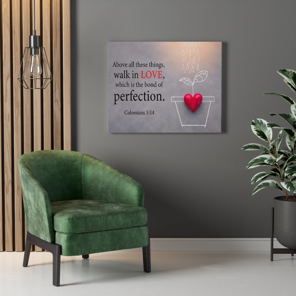 Scripture Walls Above All These Things Colossians 3:14 Wall Art Christian Home Decor Unframed-Express Your Love Gifts