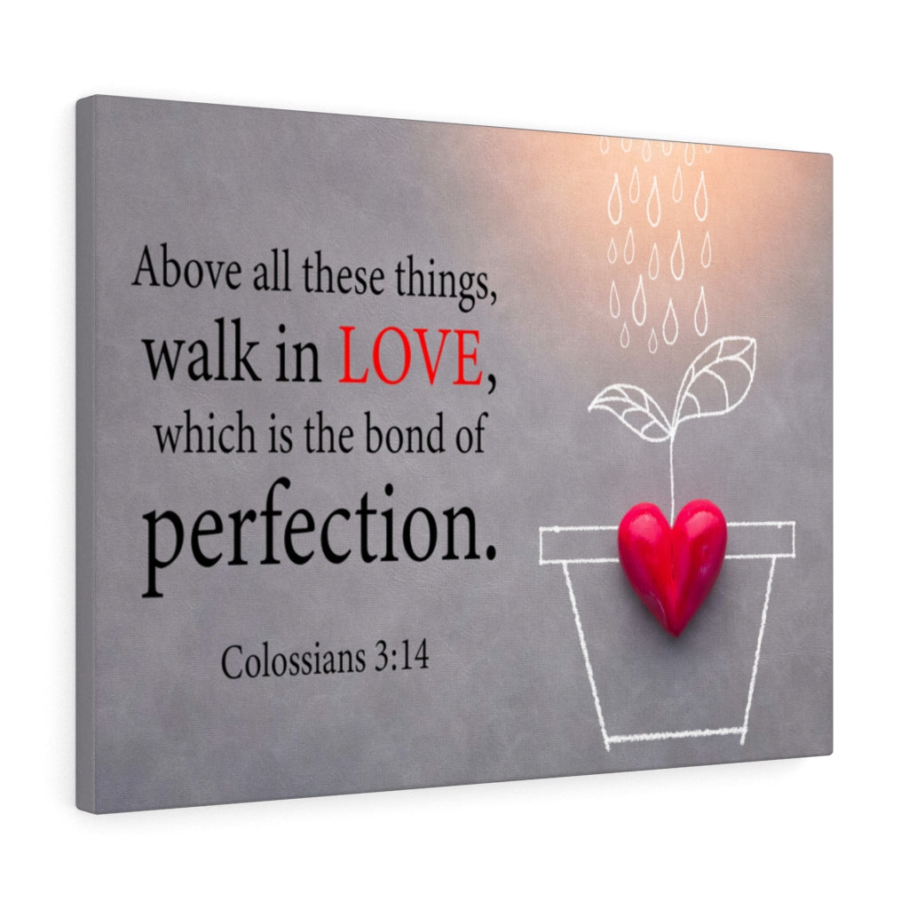 Scripture Walls Above All These Things Colossians 3:14 Wall Art Christian Home Decor Unframed-Express Your Love Gifts