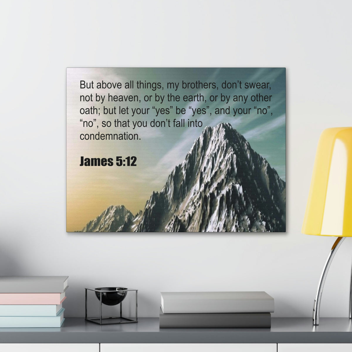 Scripture Walls Above All Things James 5:12 Bible Verse Canvas Christian Wall Art Ready to Hang Unframed-Express Your Love Gifts