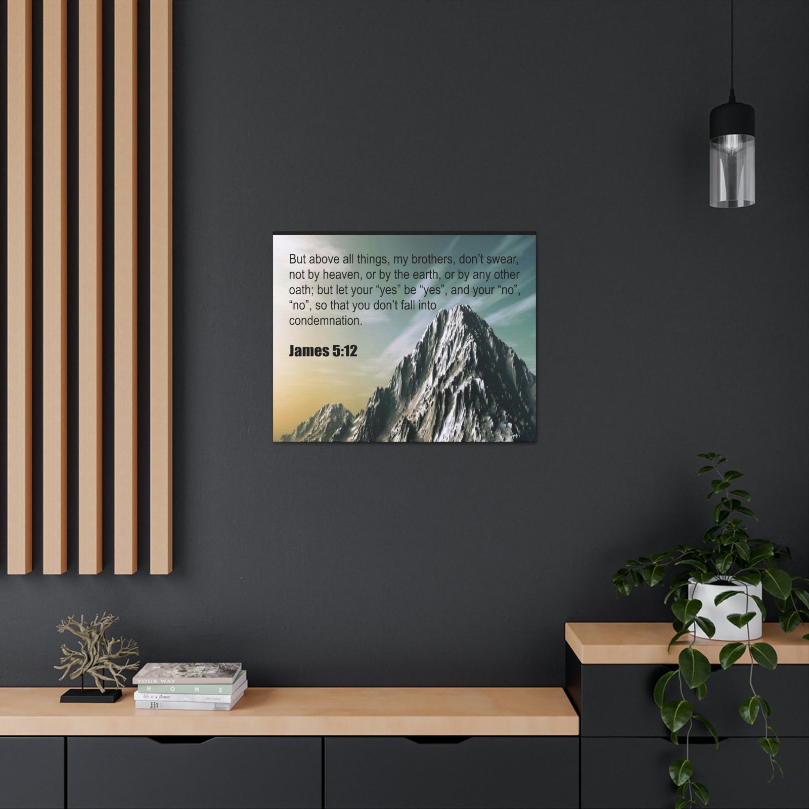 Scripture Walls Above All Things James 5:12 Bible Verse Canvas Christian Wall Art Ready to Hang Unframed-Express Your Love Gifts