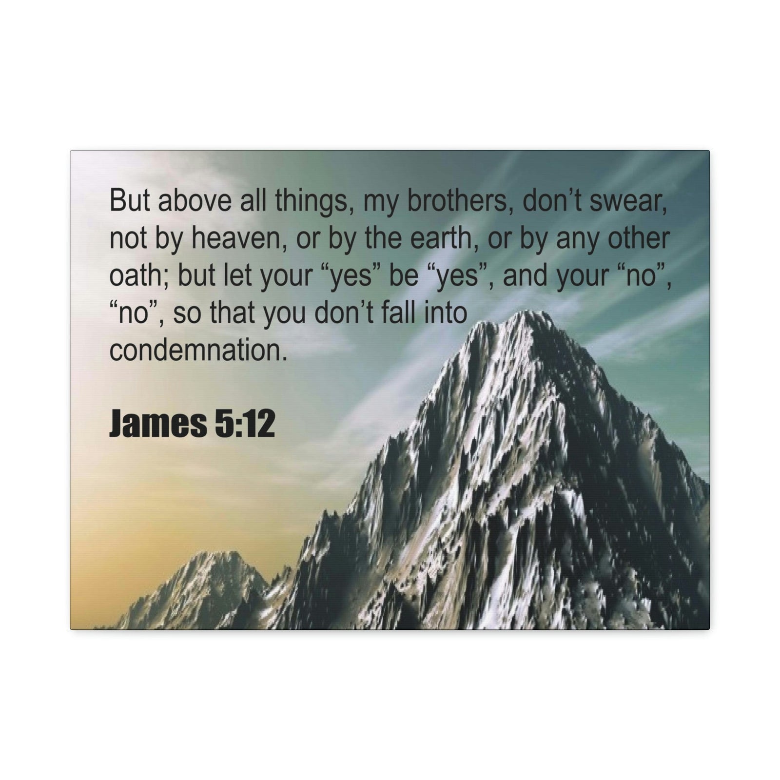 Scripture Walls Above All Things James 5:12 Bible Verse Canvas Christian Wall Art Ready to Hang Unframed-Express Your Love Gifts
