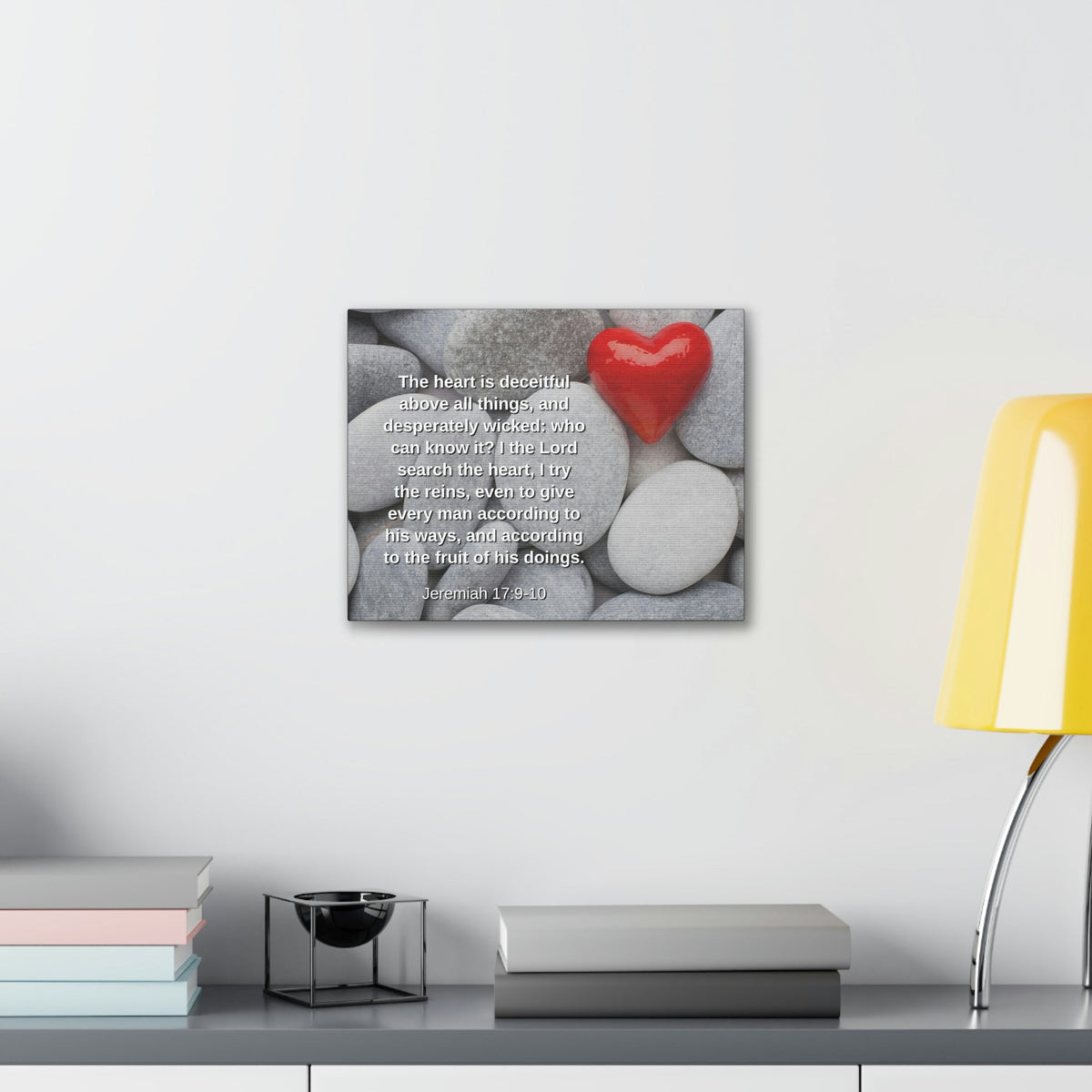 Scripture Walls Above All Things Jeremiah 17:9 Bible Verse Canvas Christian Wall Art Ready to Hang Unframed-Express Your Love Gifts