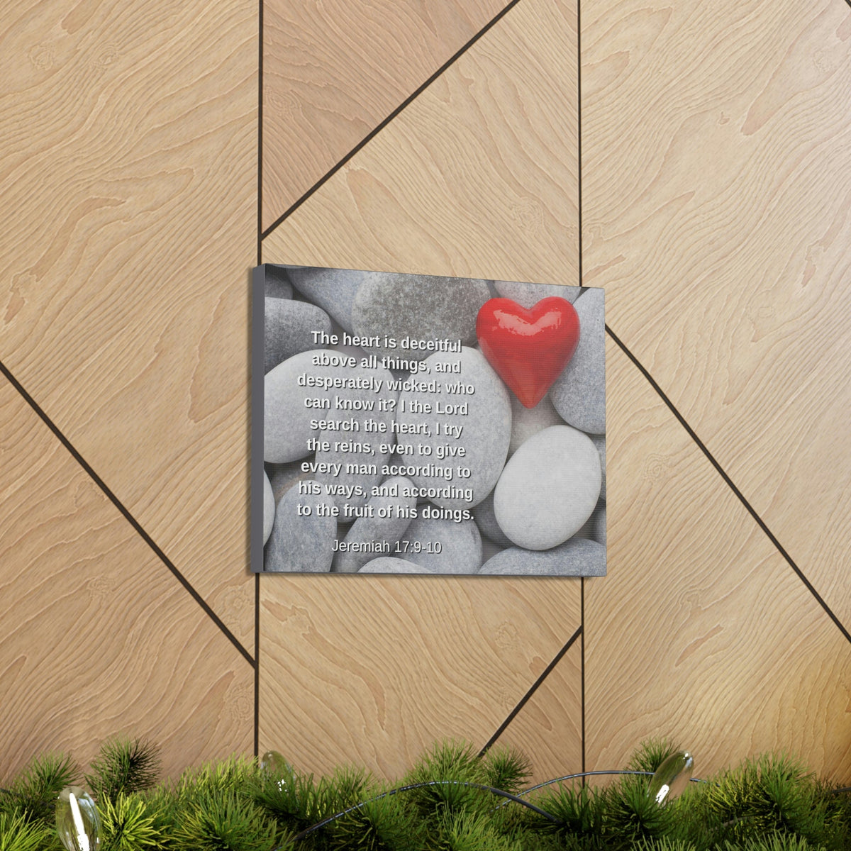 Scripture Walls Above All Things Jeremiah 17:9 Bible Verse Canvas Christian Wall Art Ready to Hang Unframed-Express Your Love Gifts