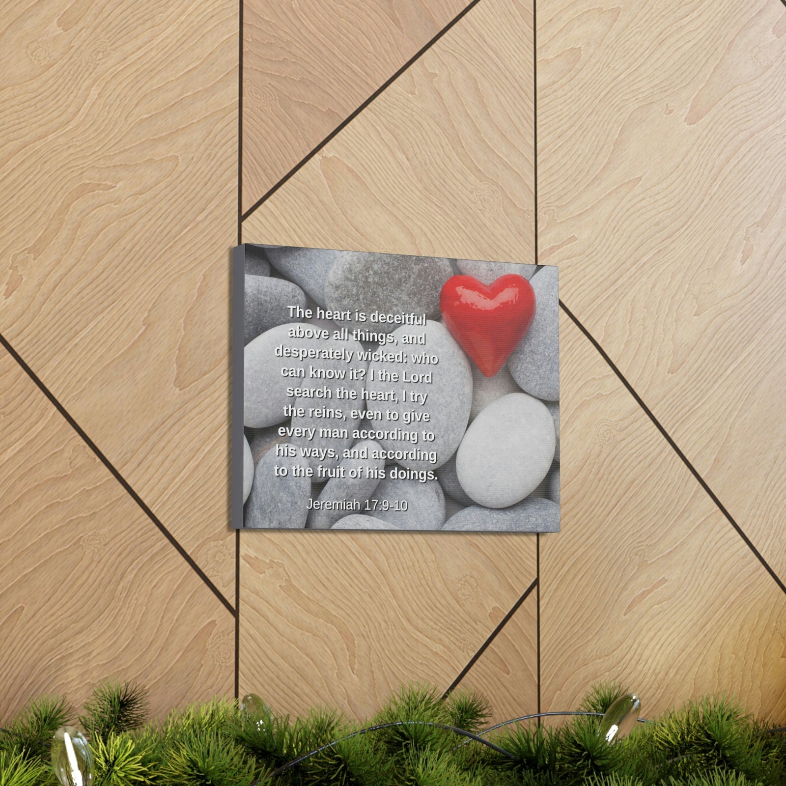 Scripture Walls Above All Things Jeremiah 17:9 Bible Verse Canvas Christian Wall Art Ready to Hang Unframed-Express Your Love Gifts