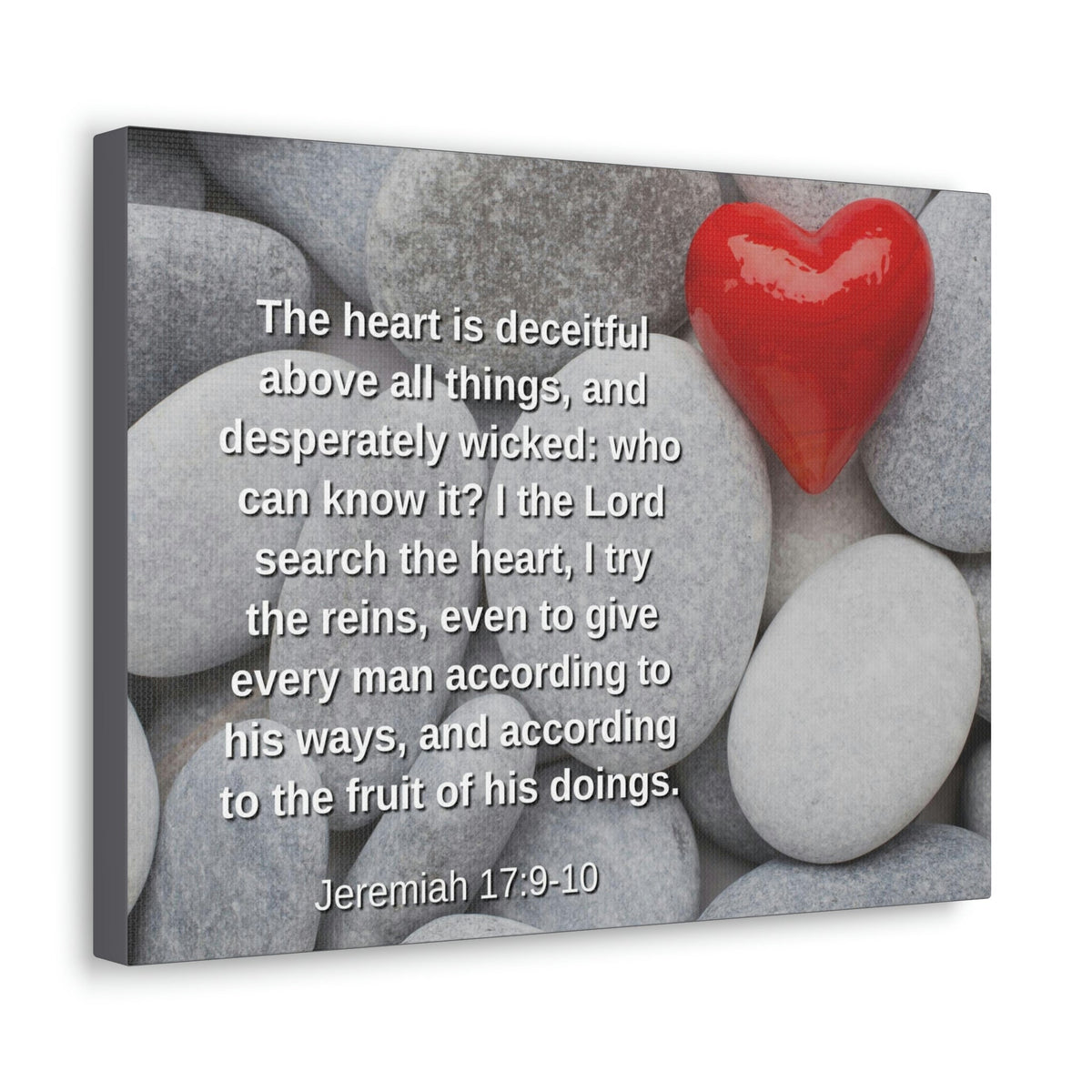 Scripture Walls Above All Things Jeremiah 17:9 Bible Verse Canvas Christian Wall Art Ready to Hang Unframed-Express Your Love Gifts