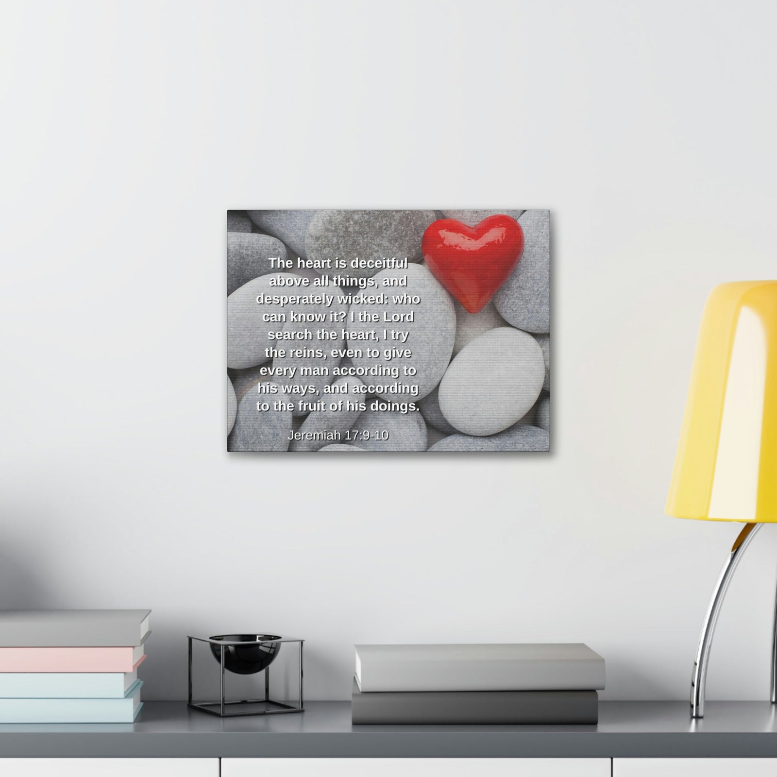 Scripture Walls Above All Things Jeremiah 17:9 Bible Verse Canvas Christian Wall Art Ready to Hang Unframed-Express Your Love Gifts