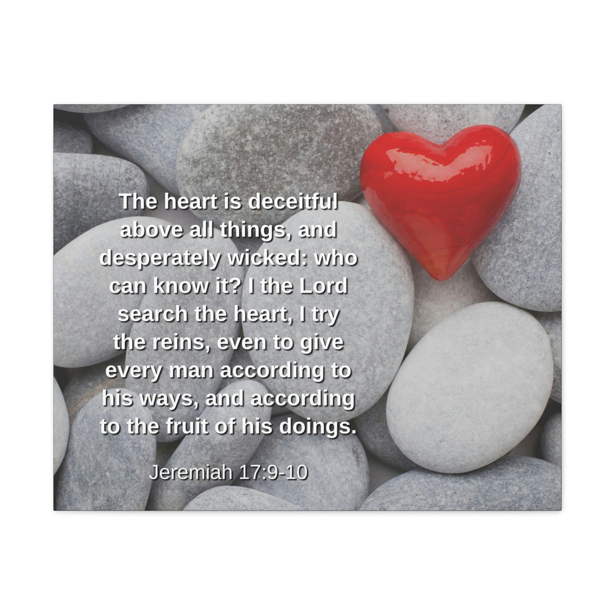 Scripture Walls Above All Things Jeremiah 17:9 Bible Verse Canvas Christian Wall Art Ready to Hang Unframed-Express Your Love Gifts