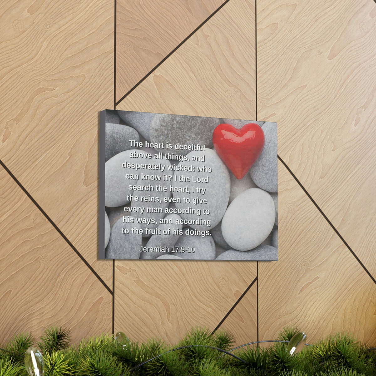 Scripture Walls Above All Things Jeremiah 17:9 Bible Verse Canvas Christian Wall Art Ready to Hang Unframed-Express Your Love Gifts