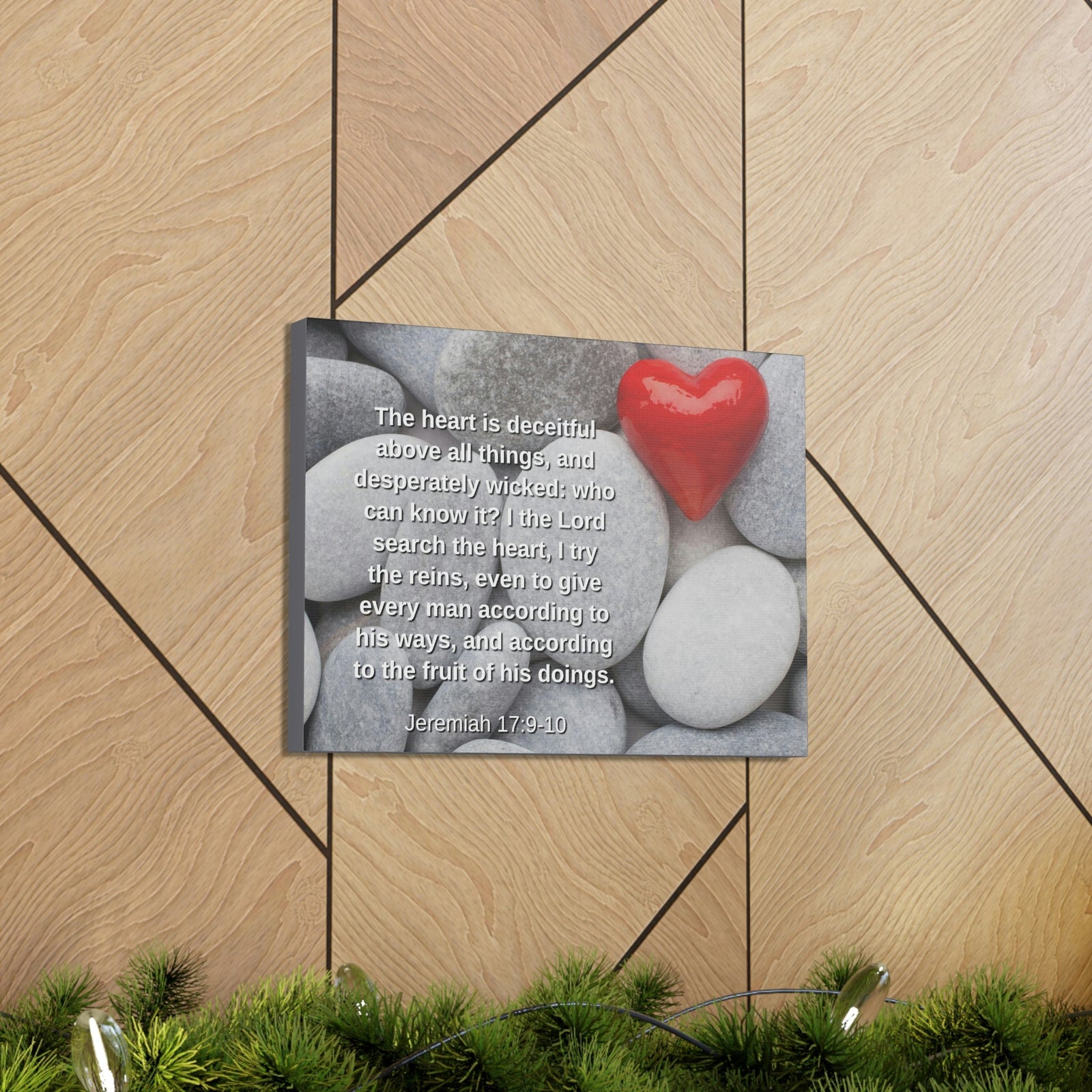 Scripture Walls Above All Things Jeremiah 17:9 Bible Verse Canvas Christian Wall Art Ready to Hang Unframed-Express Your Love Gifts