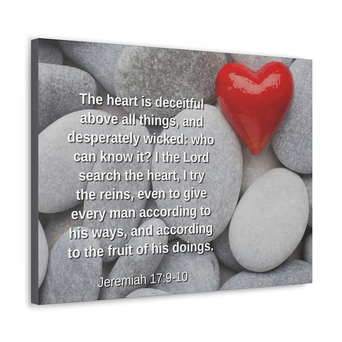 Scripture Walls Above All Things Jeremiah 17:9 Bible Verse Canvas Christian Wall Art Ready to Hang Unframed-Express Your Love Gifts
