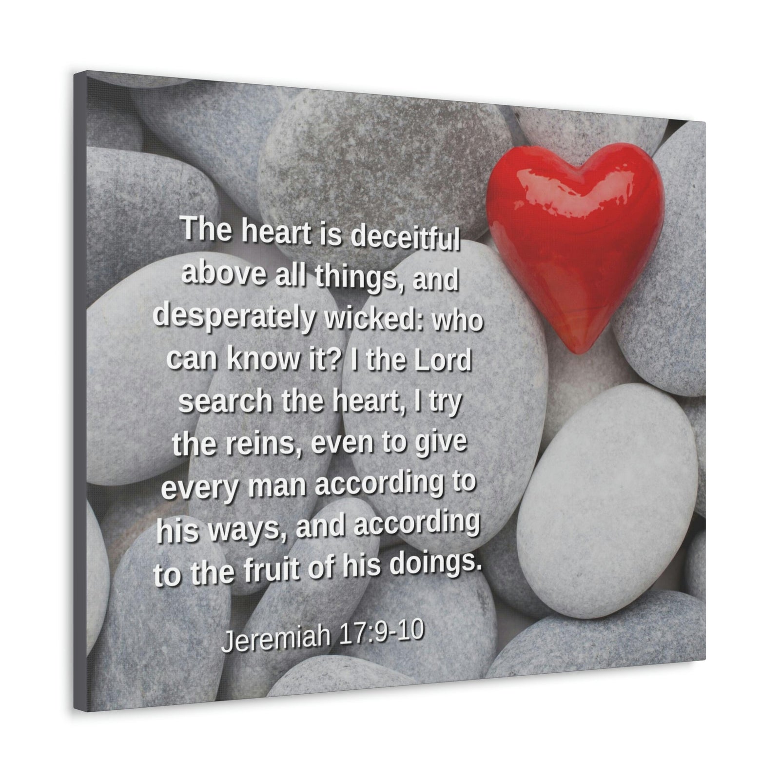 Scripture Walls Above All Things Jeremiah 17:9 Bible Verse Canvas Christian Wall Art Ready to Hang Unframed-Express Your Love Gifts