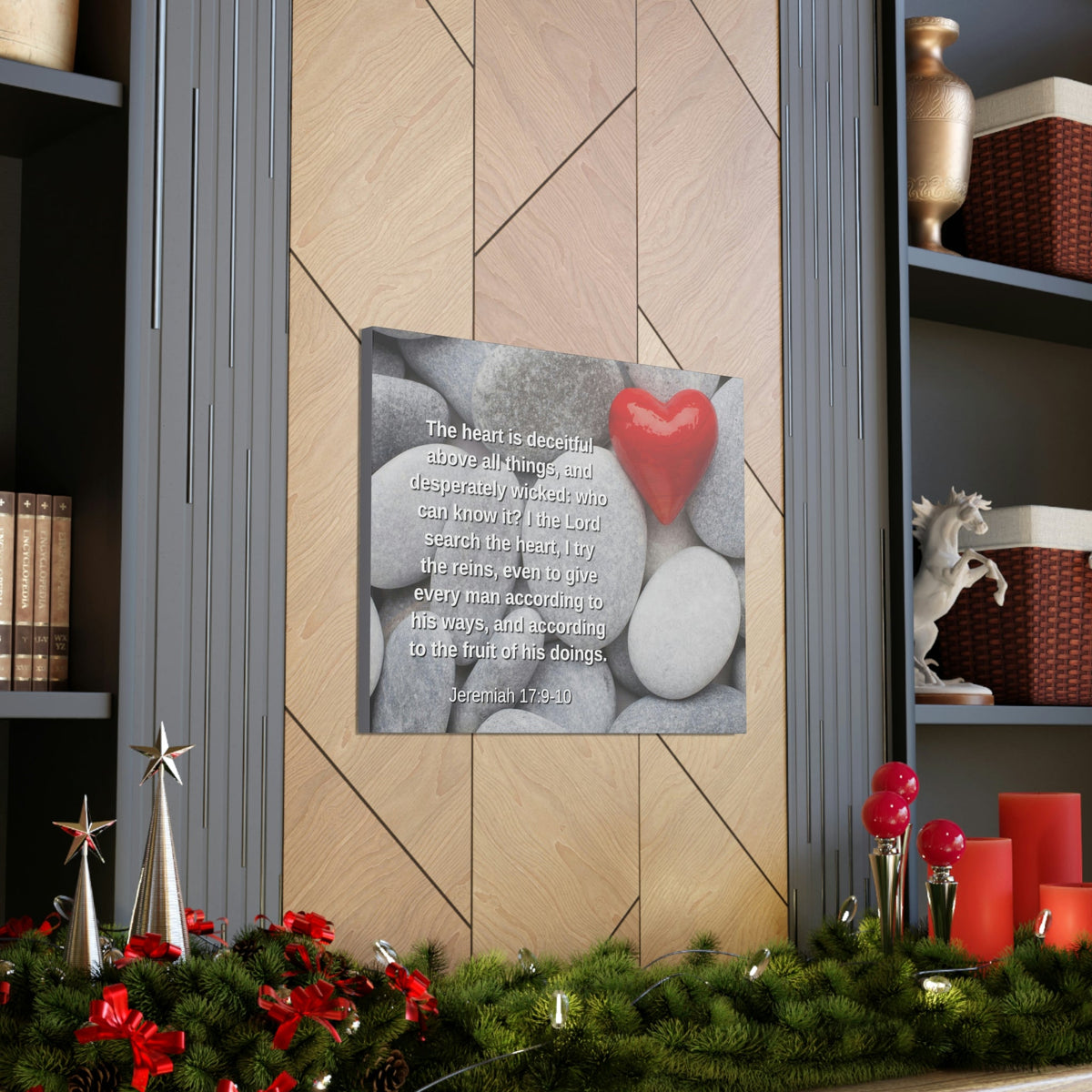 Scripture Walls Above All Things Jeremiah 17:9 Bible Verse Canvas Christian Wall Art Ready to Hang Unframed-Express Your Love Gifts