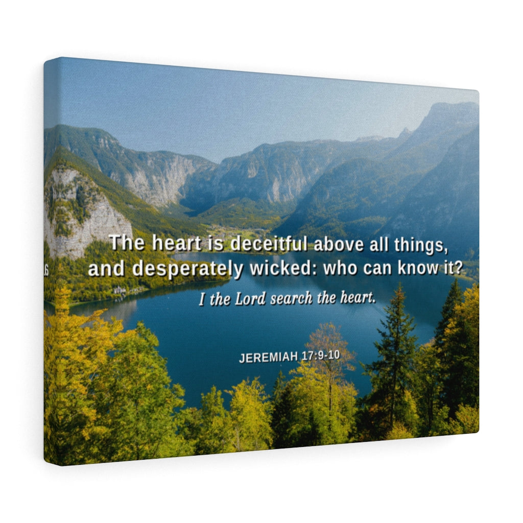 Scripture Walls Above All Things Jeremiah 17:9 Bible Verse Canvas Christian Wall Art Ready to Hang Unframed-Express Your Love Gifts