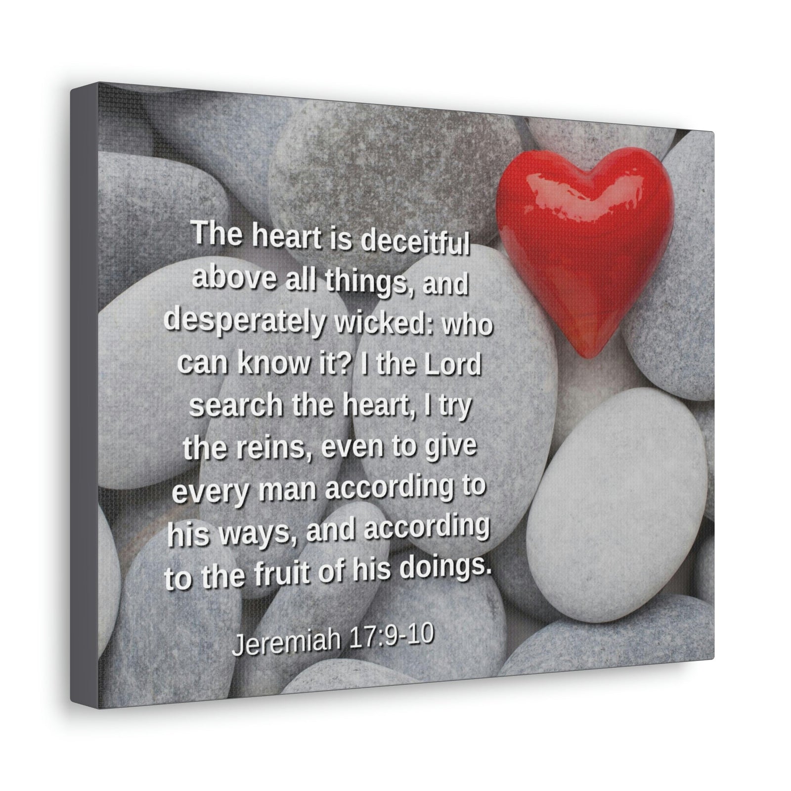 Scripture Walls Above All Things Jeremiah 17:9 Bible Verse Canvas Christian Wall Art Ready to Hang Unframed-Express Your Love Gifts
