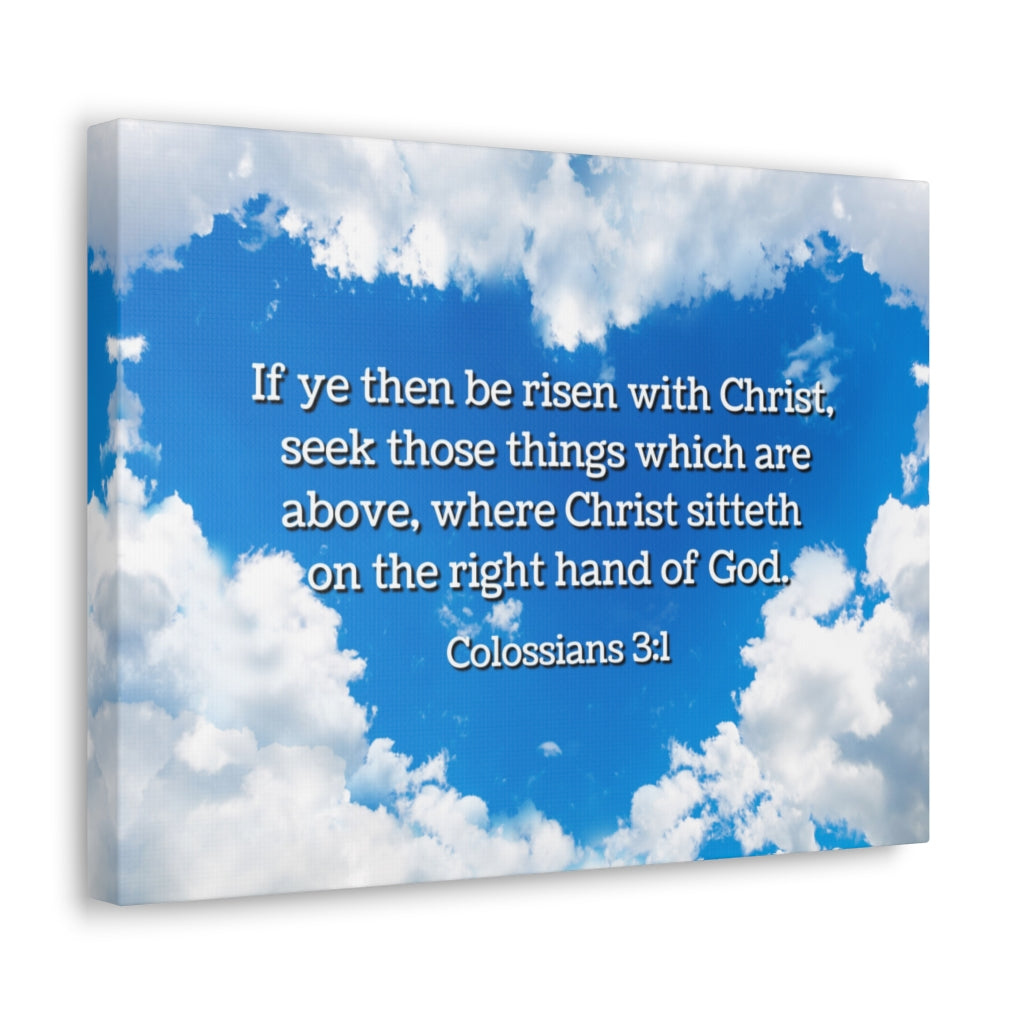 Scripture Walls Above Colossians 3:1 Bible Verse Canvas Christian Wall Art Ready to Hang Unframed-Express Your Love Gifts