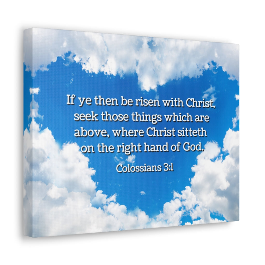 Scripture Walls Above Colossians 3:1 Bible Verse Canvas Christian Wall Art Ready to Hang Unframed-Express Your Love Gifts