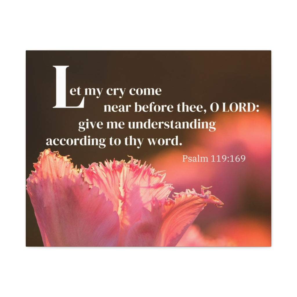 Scripture Walls According To Thy Word Psalm 116:169 Bible Verse Canvas Christian Wall Art Ready to Hang Unframed-Express Your Love Gifts