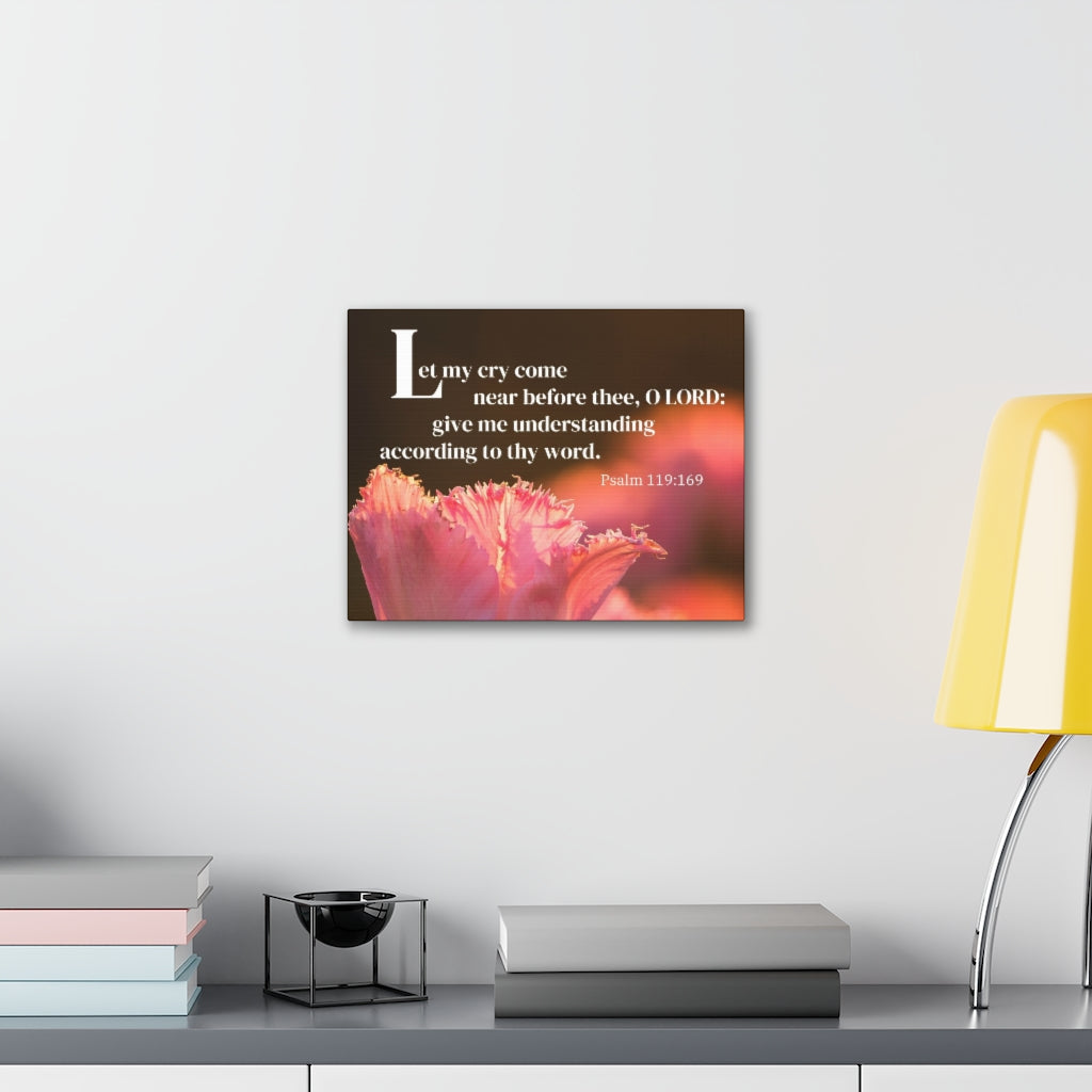 Scripture Walls According To Thy Word Psalm 116:169 Bible Verse Canvas Christian Wall Art Ready to Hang Unframed-Express Your Love Gifts