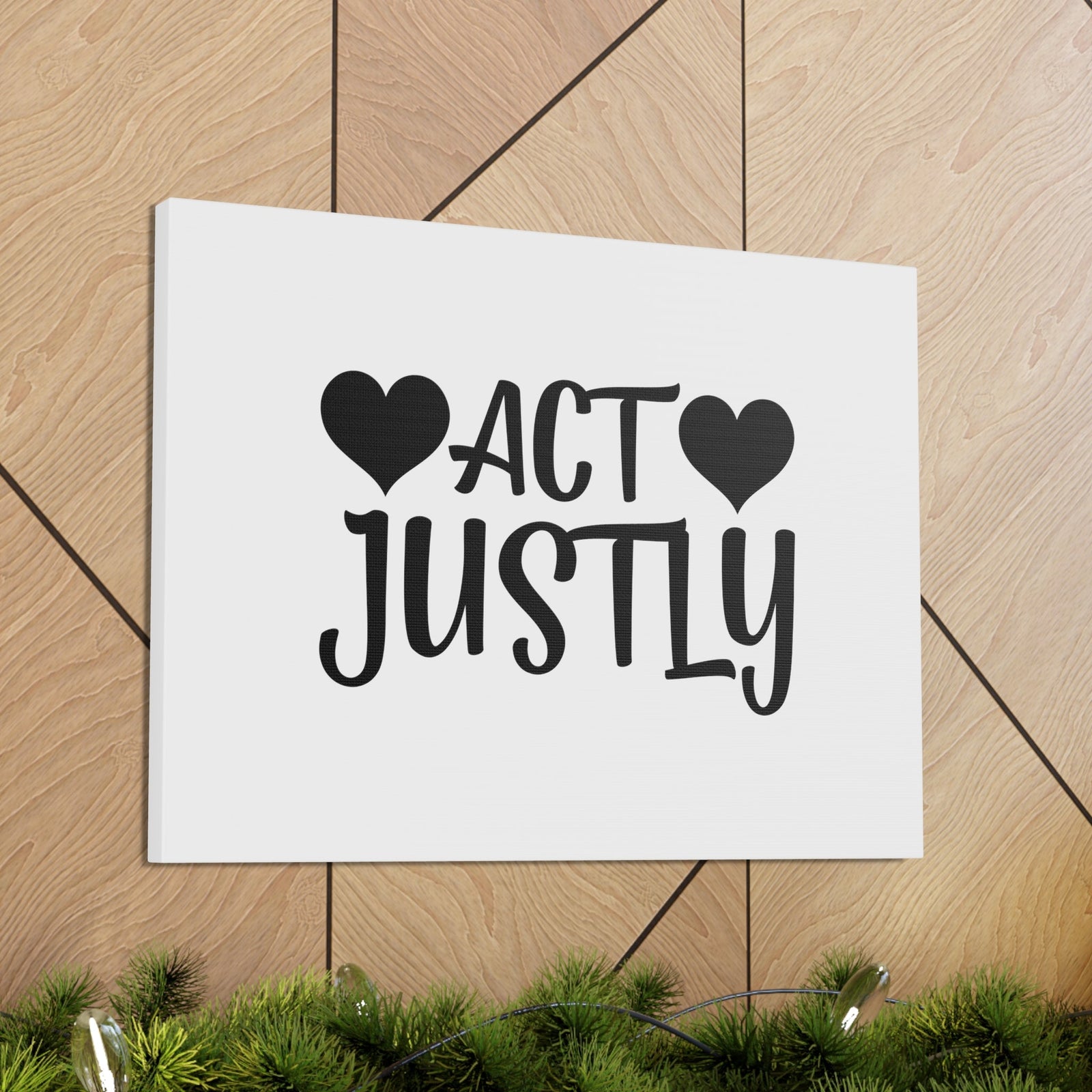 Scripture Walls Act Justly Micah 6:8 Heart Christian Wall Art Bible Verse Print Ready to Hang Unframed-Express Your Love Gifts