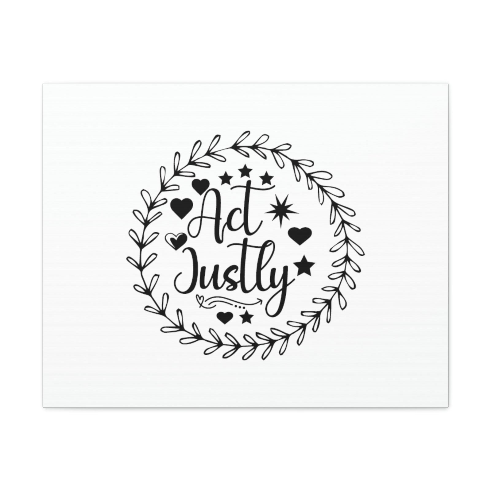 Scripture Walls Act Justly Micah 6:8 Heart Stars Christian Wall Art Bible Verse Print Ready to Hang Unframed-Express Your Love Gifts