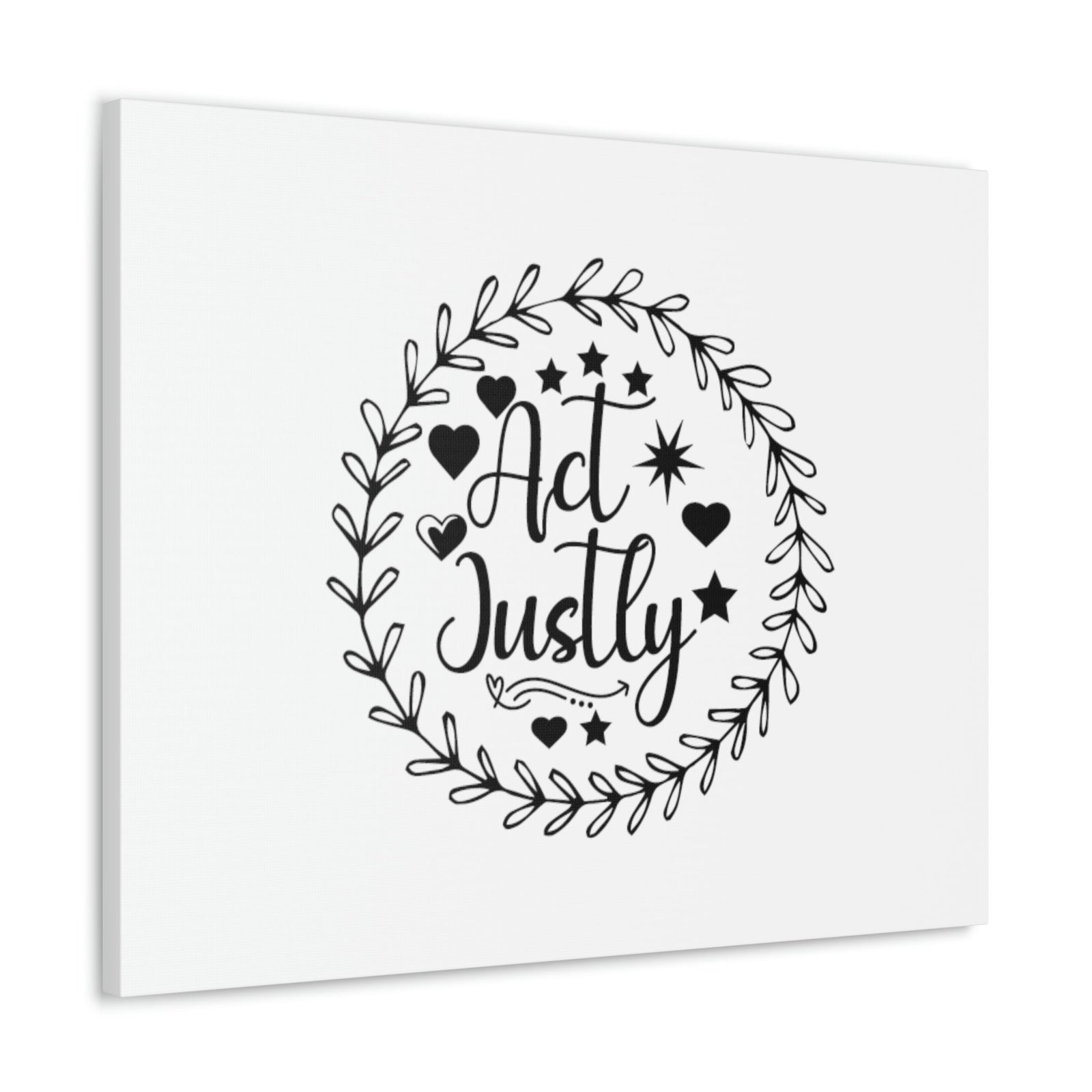 Scripture Walls Act Justly Micah 6:8 Heart Stars Christian Wall Art Bible Verse Print Ready to Hang Unframed-Express Your Love Gifts