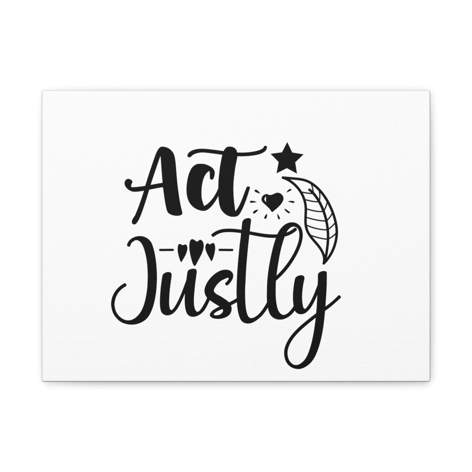 Scripture Walls Act Justly Micah 6:8 leaf Christian Wall Art Bible Verse Print Ready to Hang Unframed-Express Your Love Gifts