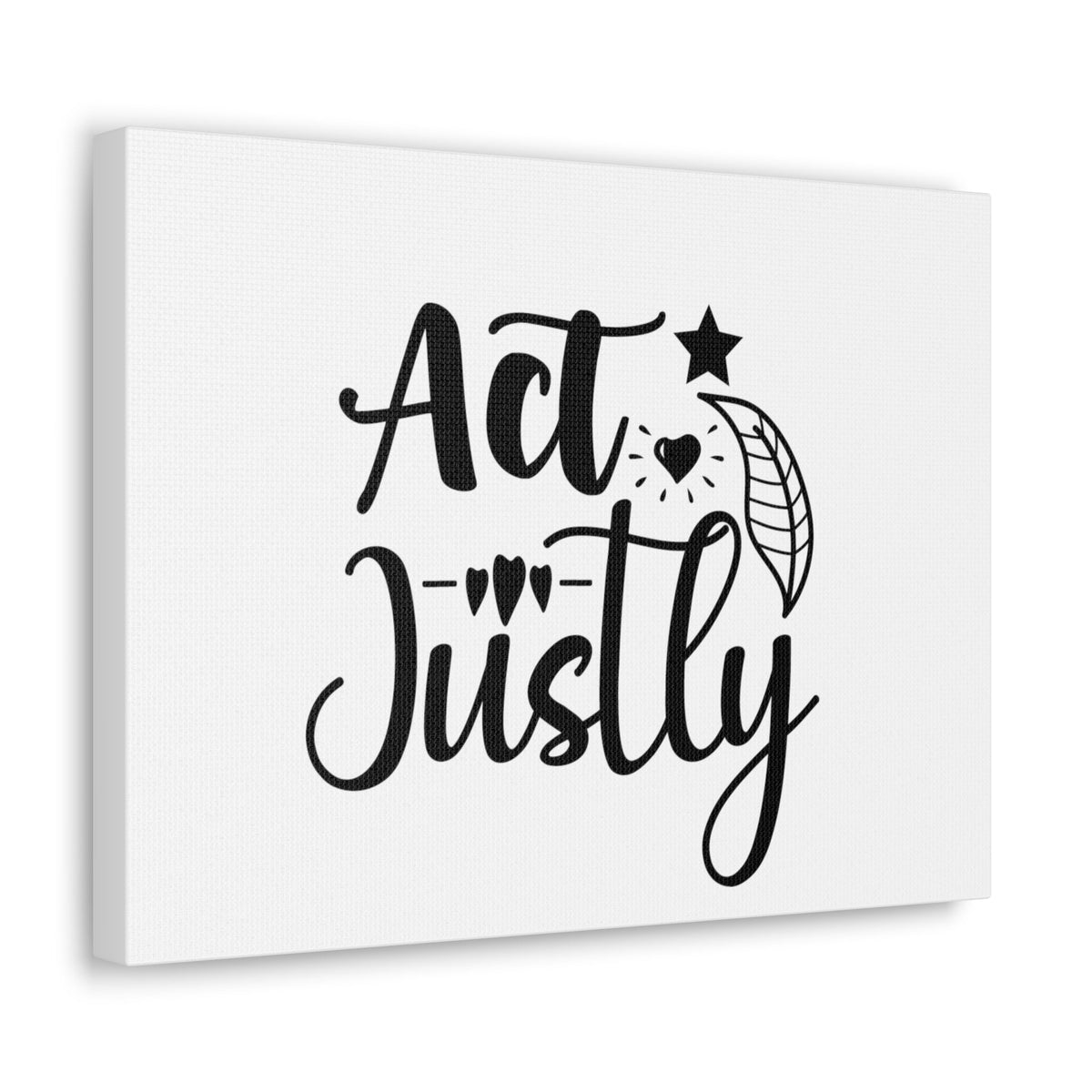 Scripture Walls Act Justly Micah 6:8 leaf Christian Wall Art Bible Verse Print Ready to Hang Unframed-Express Your Love Gifts