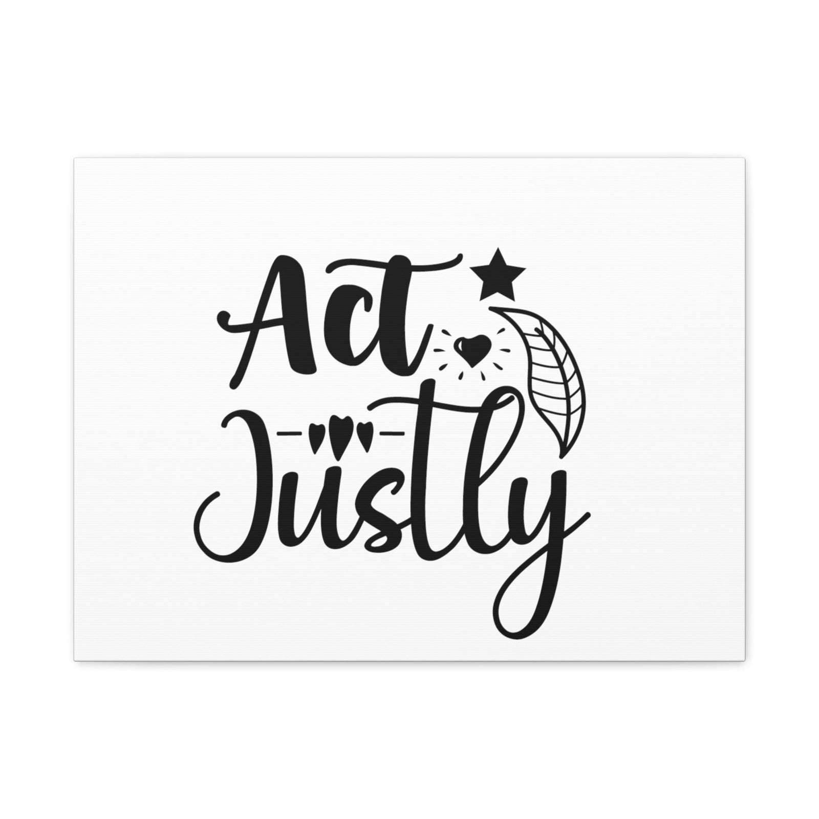 Scripture Walls Act Justly Micah 6:8 leaf Christian Wall Art Bible Verse Print Ready to Hang Unframed-Express Your Love Gifts
