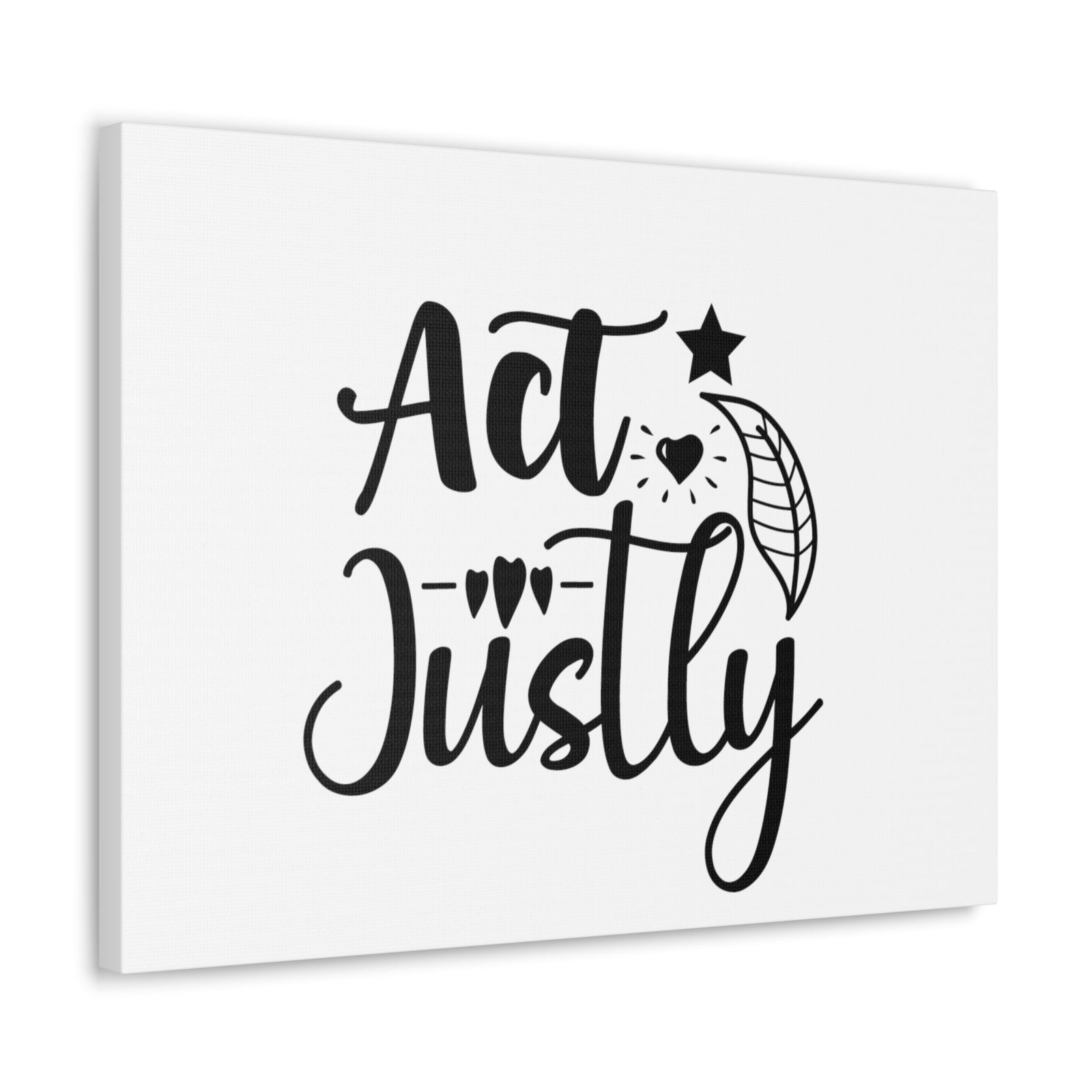 Scripture Walls Act Justly Micah 6:8 leaf Christian Wall Art Bible Verse Print Ready to Hang Unframed-Express Your Love Gifts
