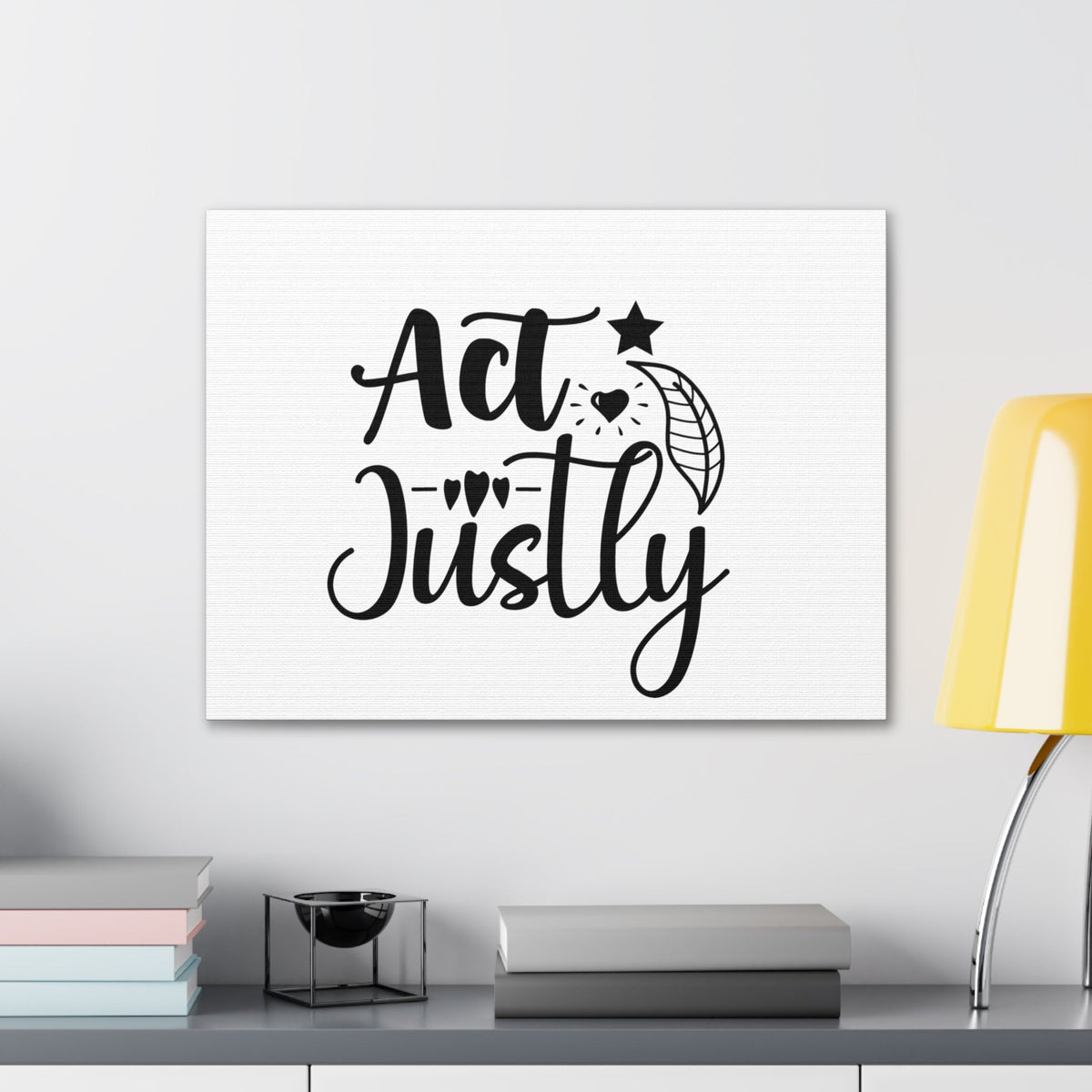 Scripture Walls Act Justly Micah 6:8 leaf Christian Wall Art Bible Verse Print Ready to Hang Unframed-Express Your Love Gifts